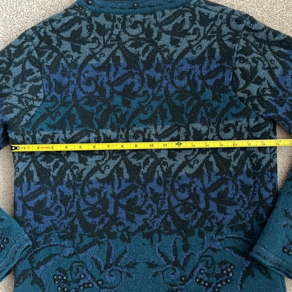 Vintage Pendleton Lambs Wool Sweater Metal Button Cardigan Size Medium - Picture 8 of 8